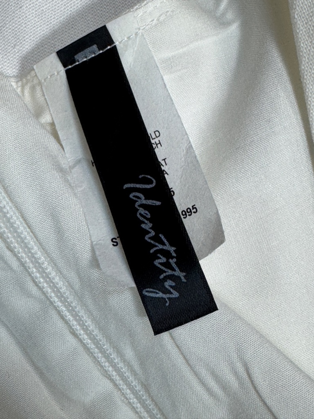 IVORY HIGH LOW PUFF SLEEVE LINEN MIDI DRESS - NWOT - Picture 14 of 15